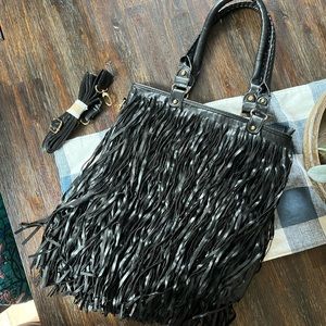 Black tassel bag
